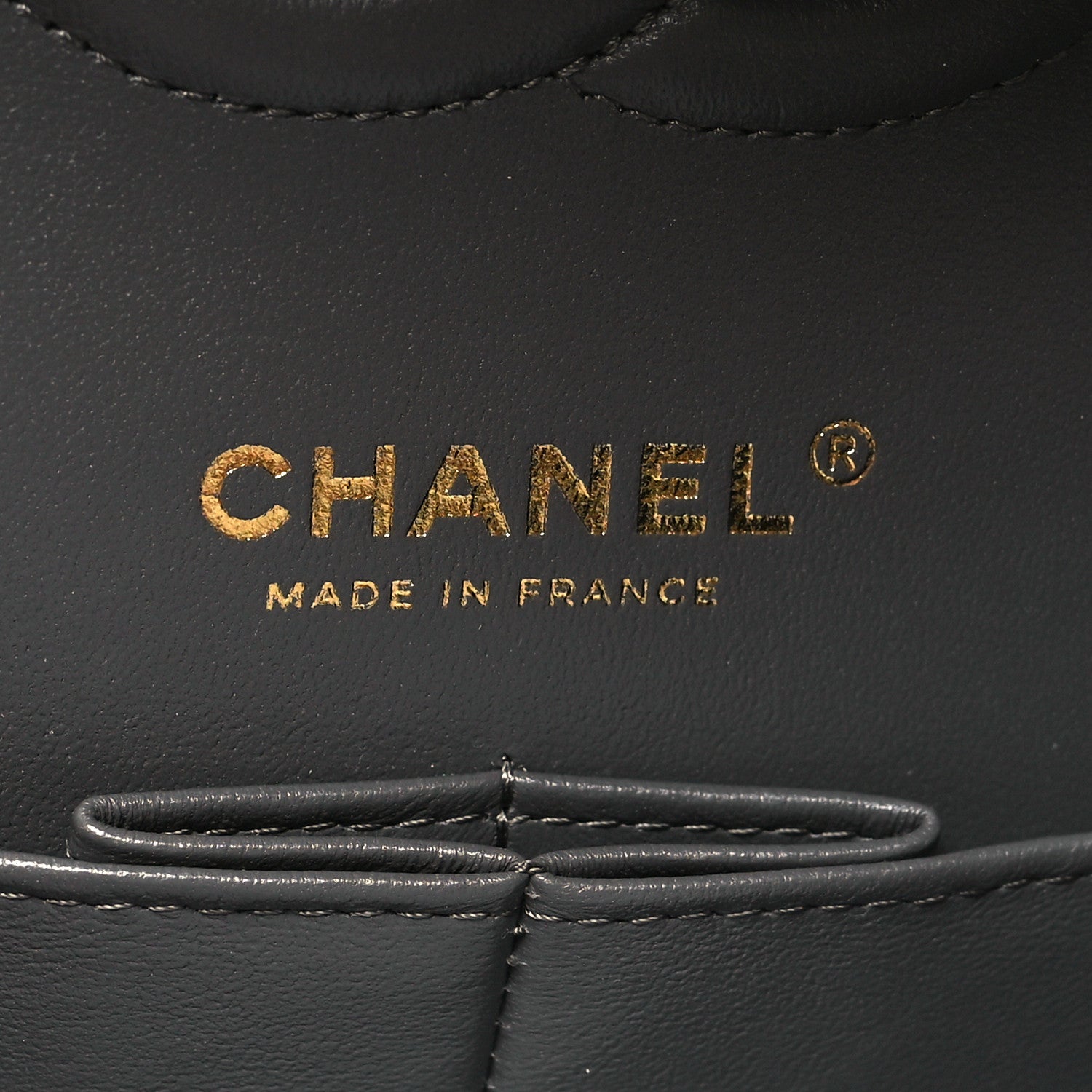 Chanel Lambskin Quilted Medium Double Flap Dark Grey 6 of 11