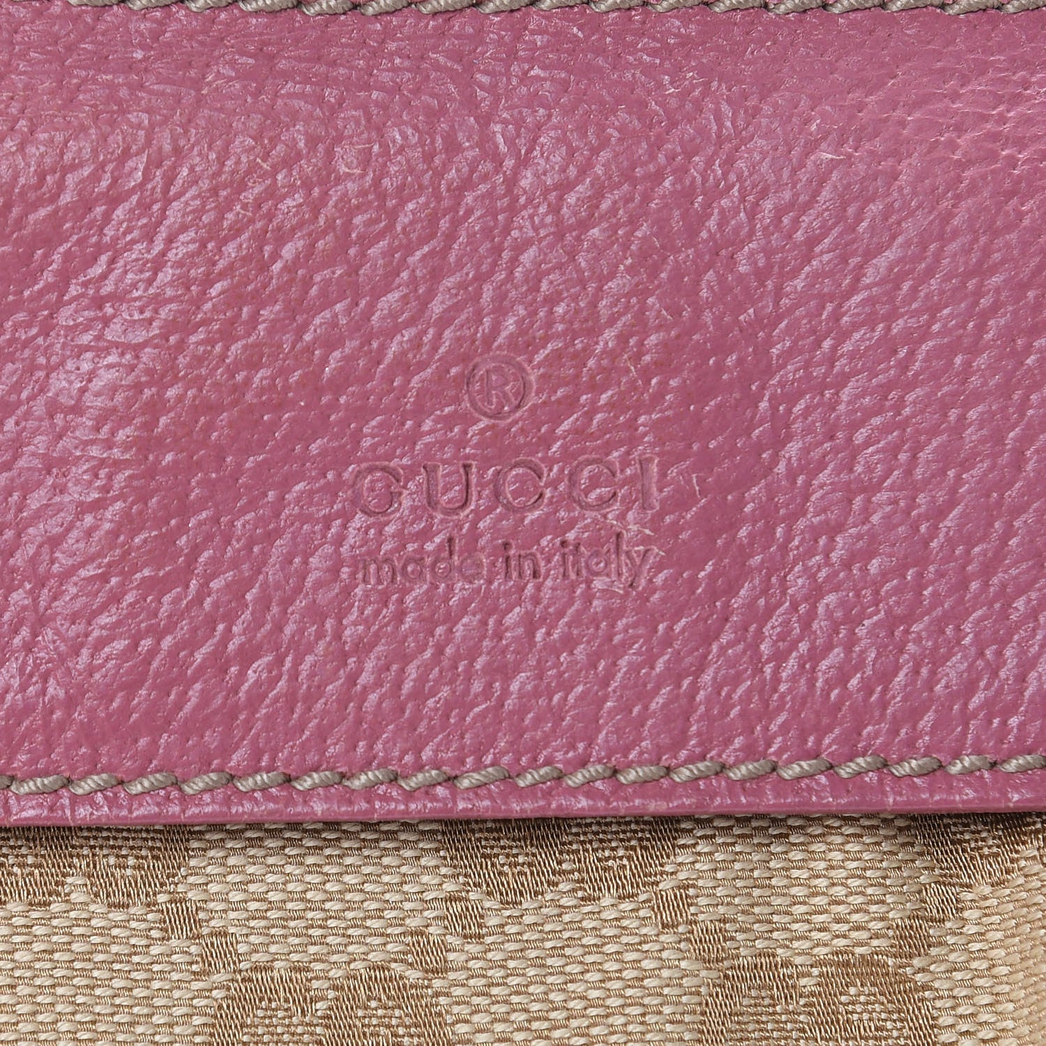 Gucci GG Monogram Web Double Pocket Belt Bag Pink 6 of 8