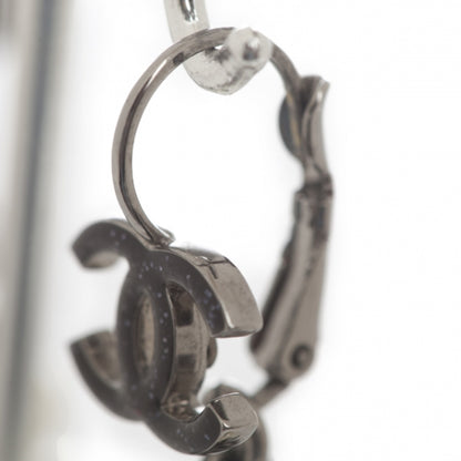 Chanel CC Pearl Earrings Black White 6 of 7