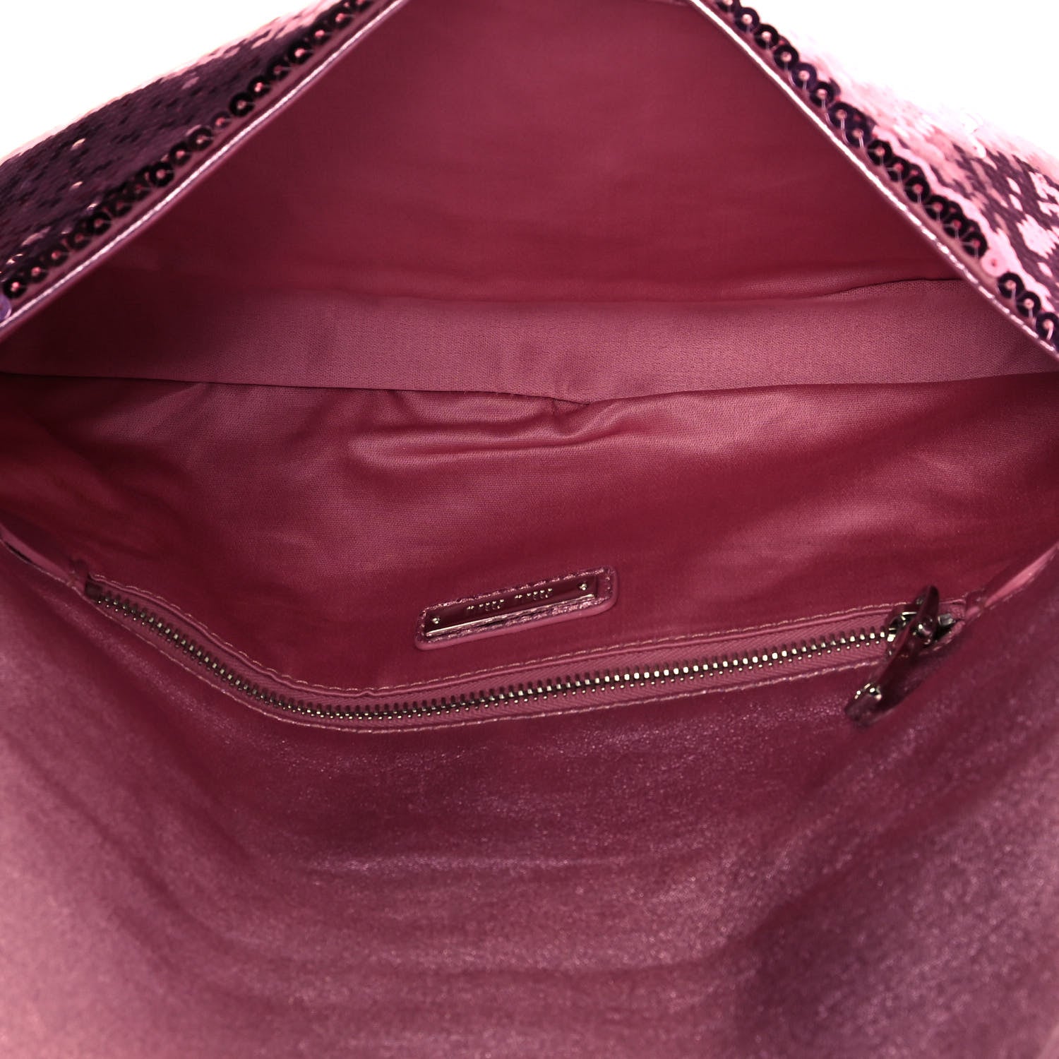 Miu Miu Paillettes Crystal Sequin Flap Rosa 4 of 10