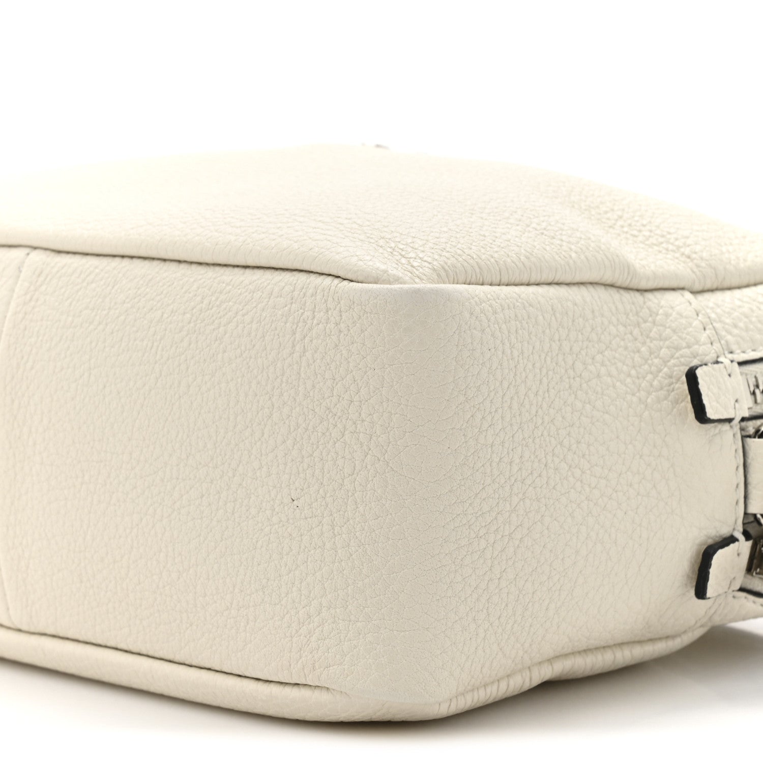 Prada Vitello Daino Soft Medium Double Zip Shoulder Bag White 9 of 12