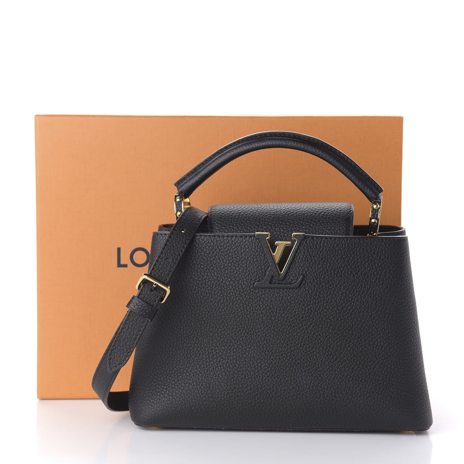 Louis Vuitton Taurillon Capucines BB Black 10 of 10