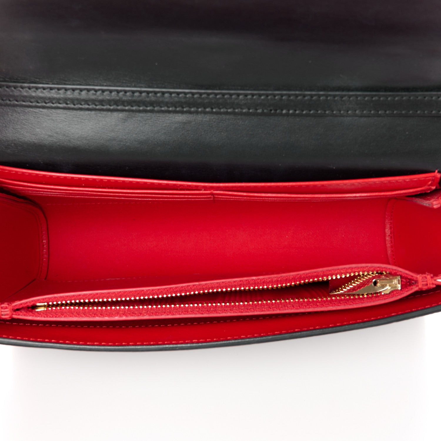 Christian Louboutin Calfskin Spikes Loubinthesky Paloma Wallet On Chain Black 5 of 12