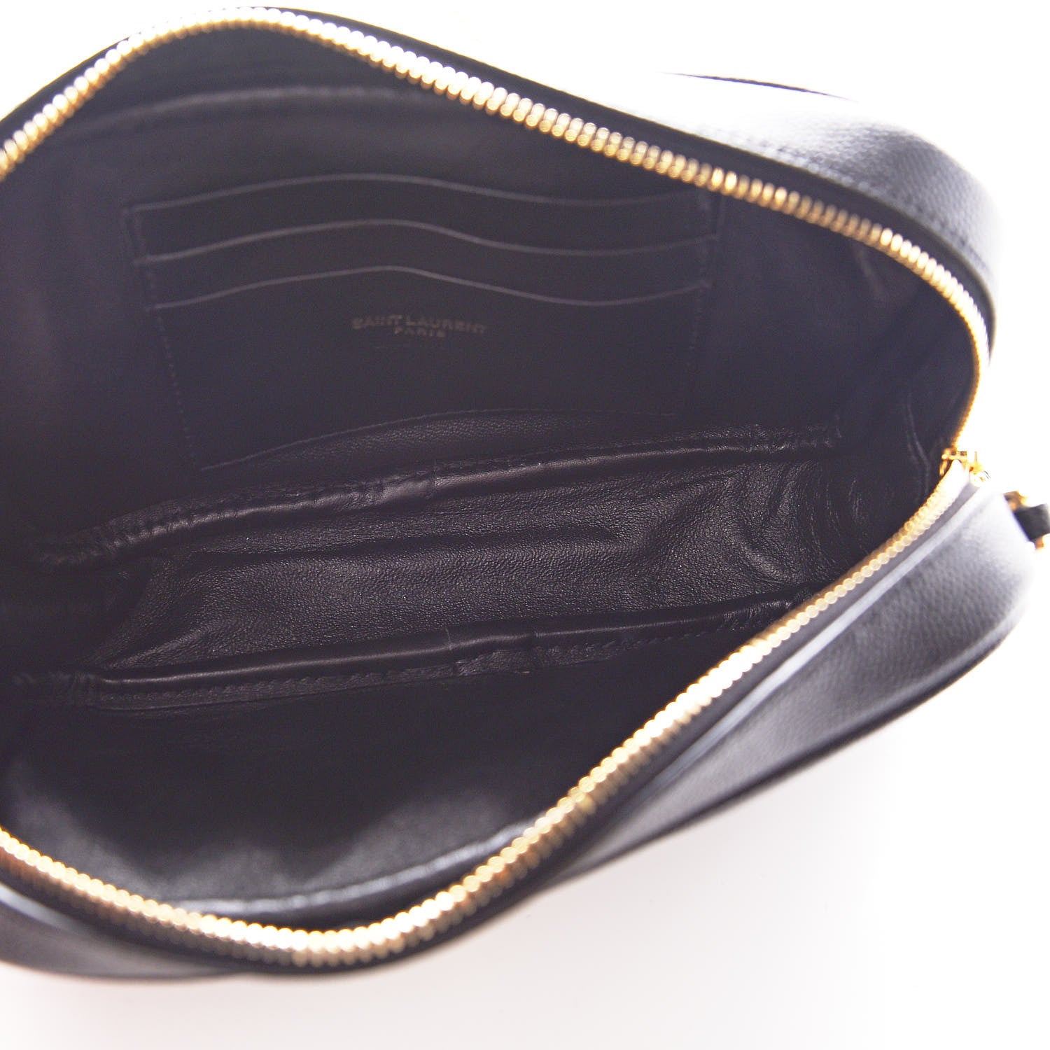 Saint Laurent Grain De Poudre Matelasse Monogram Mini Lou Camera Bag Black 5 of 11