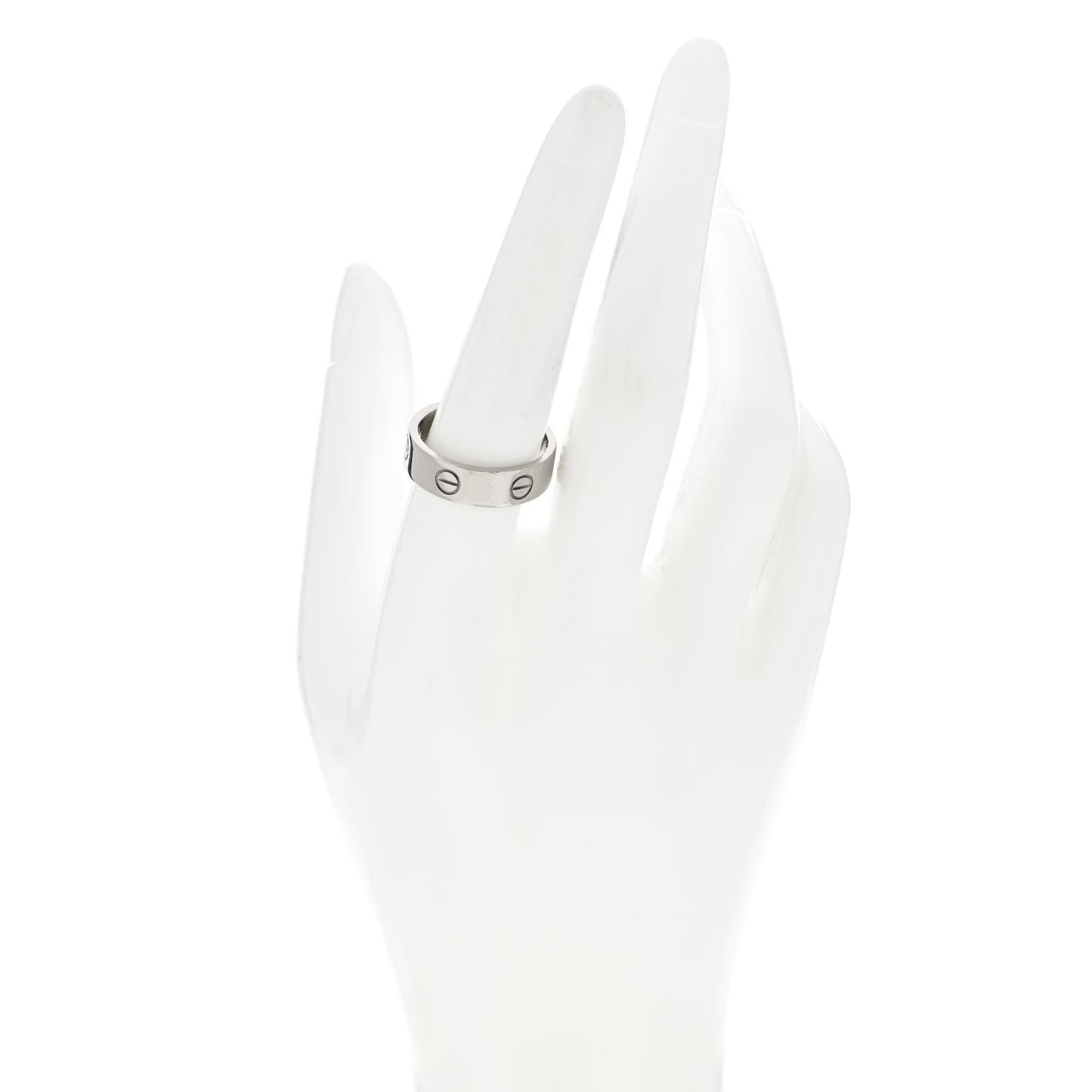 18K White Gold 5.5mm LOVE Ring 59 8.75