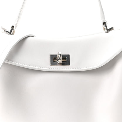 Balenciaga Natural Smooth Calfskin Mini Rodeo Top Handle Handbag Optic White 8 of 10