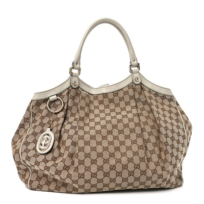 Gucci Monogram Large Sukey Tote Off White 1 of 10