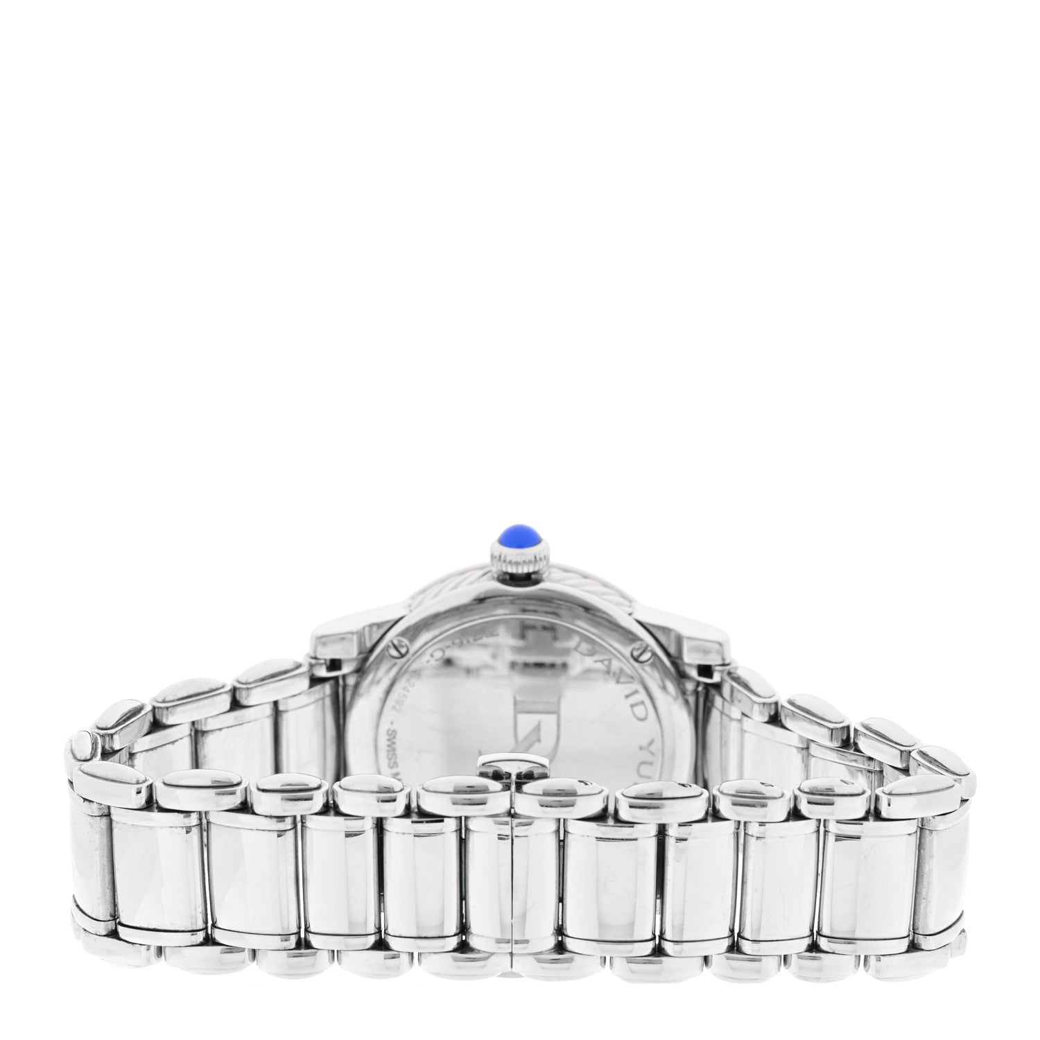 David Yurman Stainless Steel Diamond Bezel Mother of Pearl 34mm Classic Quartz Watch 3 of 5