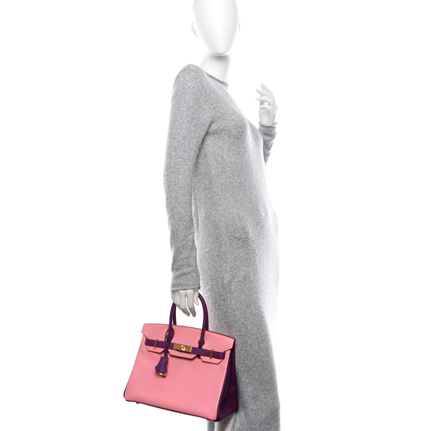 Epsom Horseshoe Birkin 30 Rose Confetti Anemone