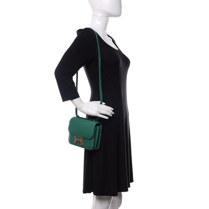 Hermes Epsom Constance 18 Vert Vertigo 2 of 10