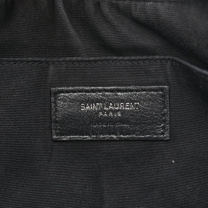 Saint Laurent Calfskin Matelasse Monogram Monochrome Lou Camera Bag Black 5 of 10