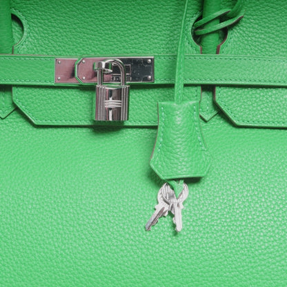 Hermes Taurillon Clemence Birkin 40 Menthe 6 of 12