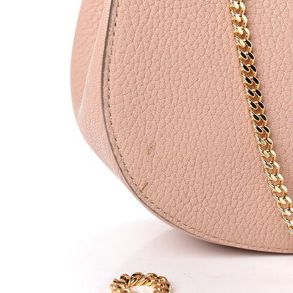 Chloe Grained Lambskin Mini Drew Shoulder Bag Cement Pink 10 of 11