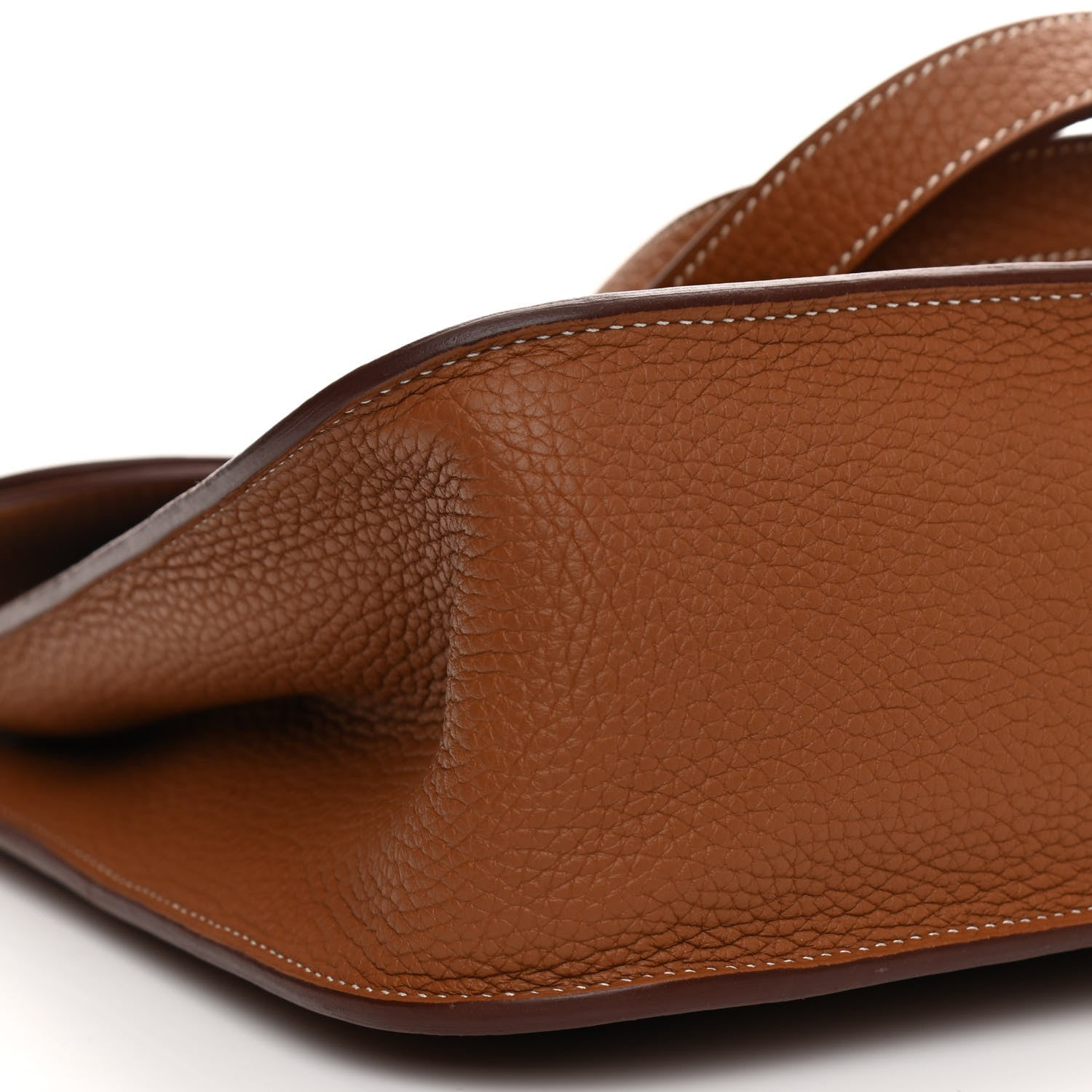 Hermes Taurillon Clemence Halzan 31 Gold 10 of 12