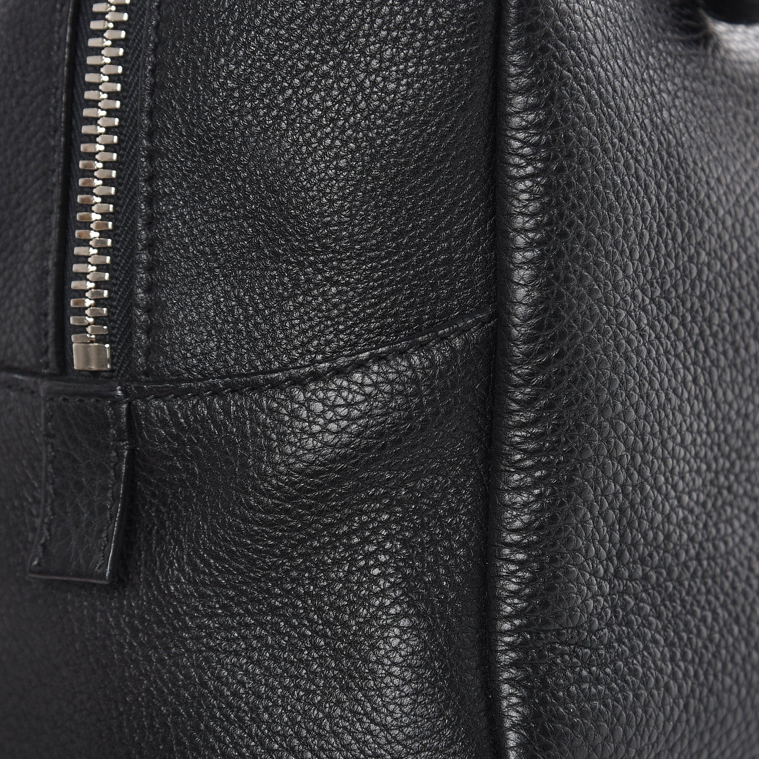 Prada Vitello Daino Embossed Logo Bowler Black 14 of 15