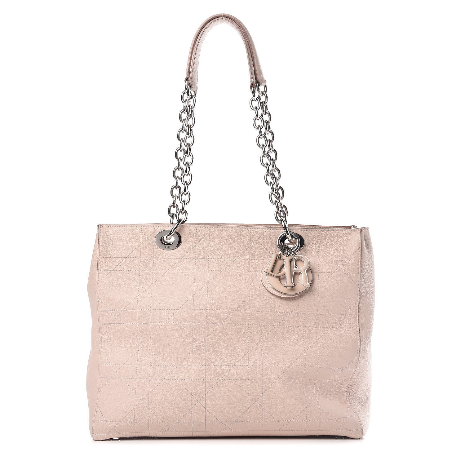 Christian Dior Grained Calfskin Cannage Medium Ultradior Tote Rose Poudre 1 of 14