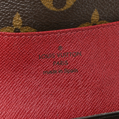 Louis Vuitton Monogram Emilie Wallet Red 6 of 7