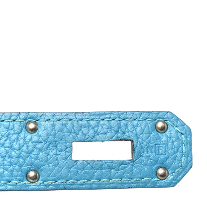 Hermes Taurillon Clemence Jypsiere 31 Turquoise 7 of 10