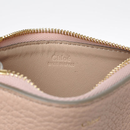 Chloe Grained Calfskin Drew Pouch Cement Pink 6 of 7