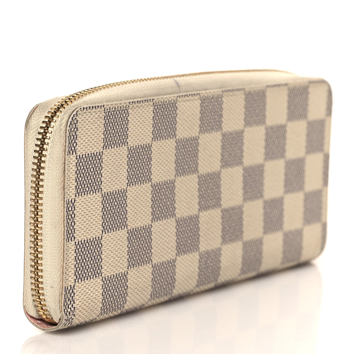 Louis Vuitton Damier Azur Clemence Wallet Rose Ballerine 3 of 10
