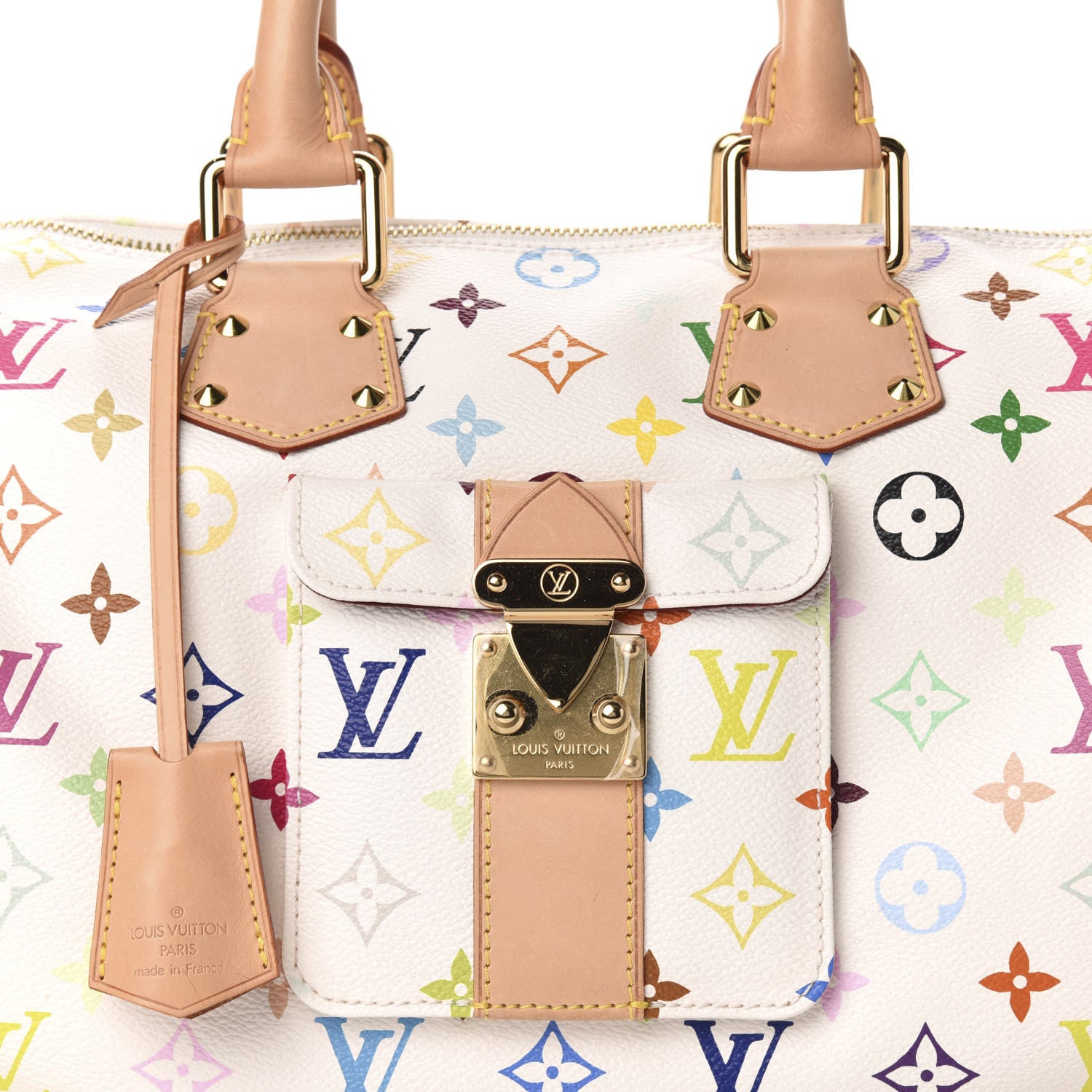 Louis Vuitton Monogram Multicolor Speedy 30 White 9 of 9