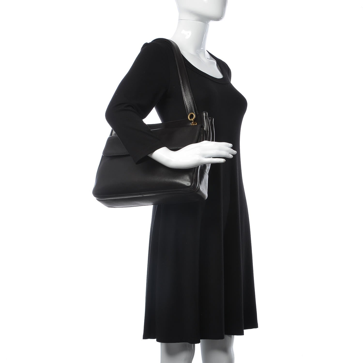 Chanel Lambskin CC Shopper Tote Black 2 of 13