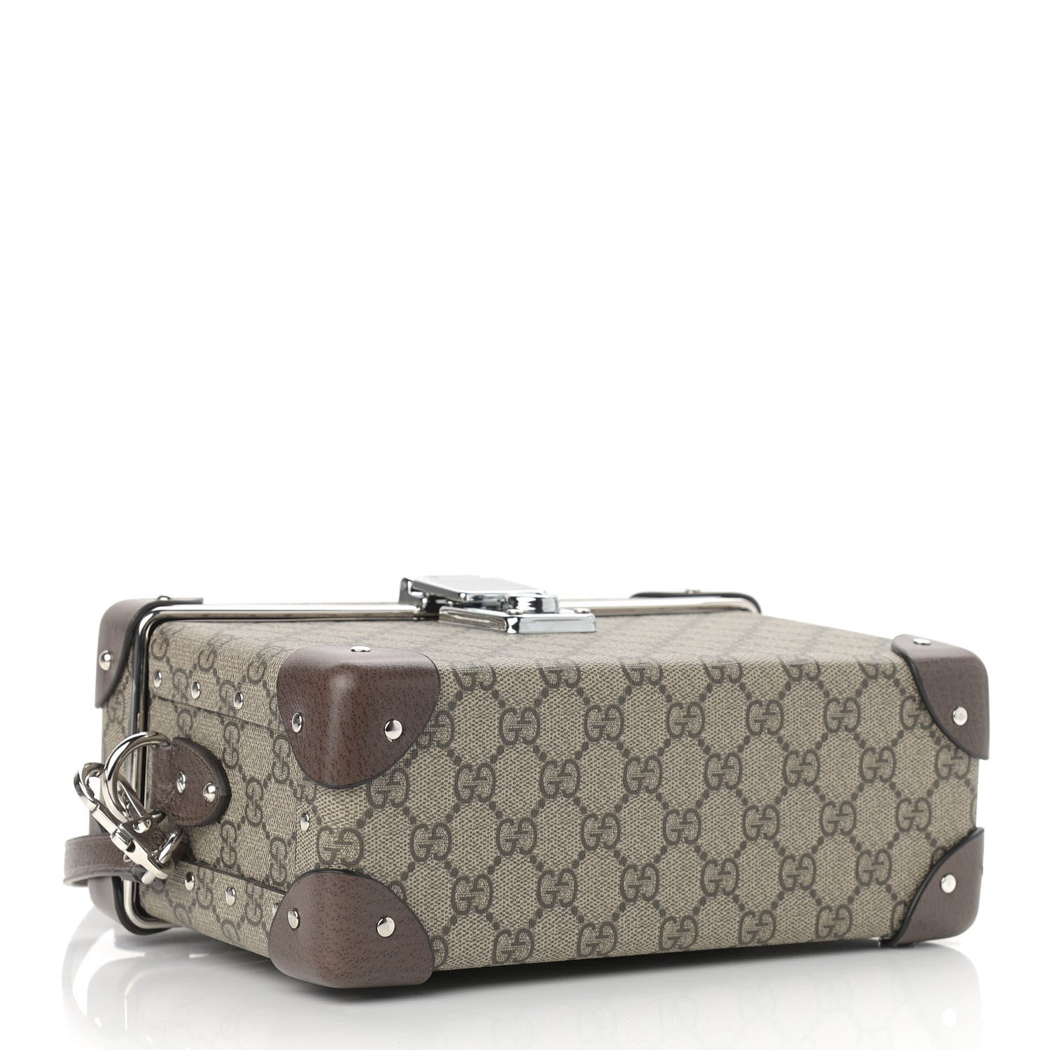 Gucci GG Supreme Monogram Globe-Trotter Beauty Case Brown 4 of 9