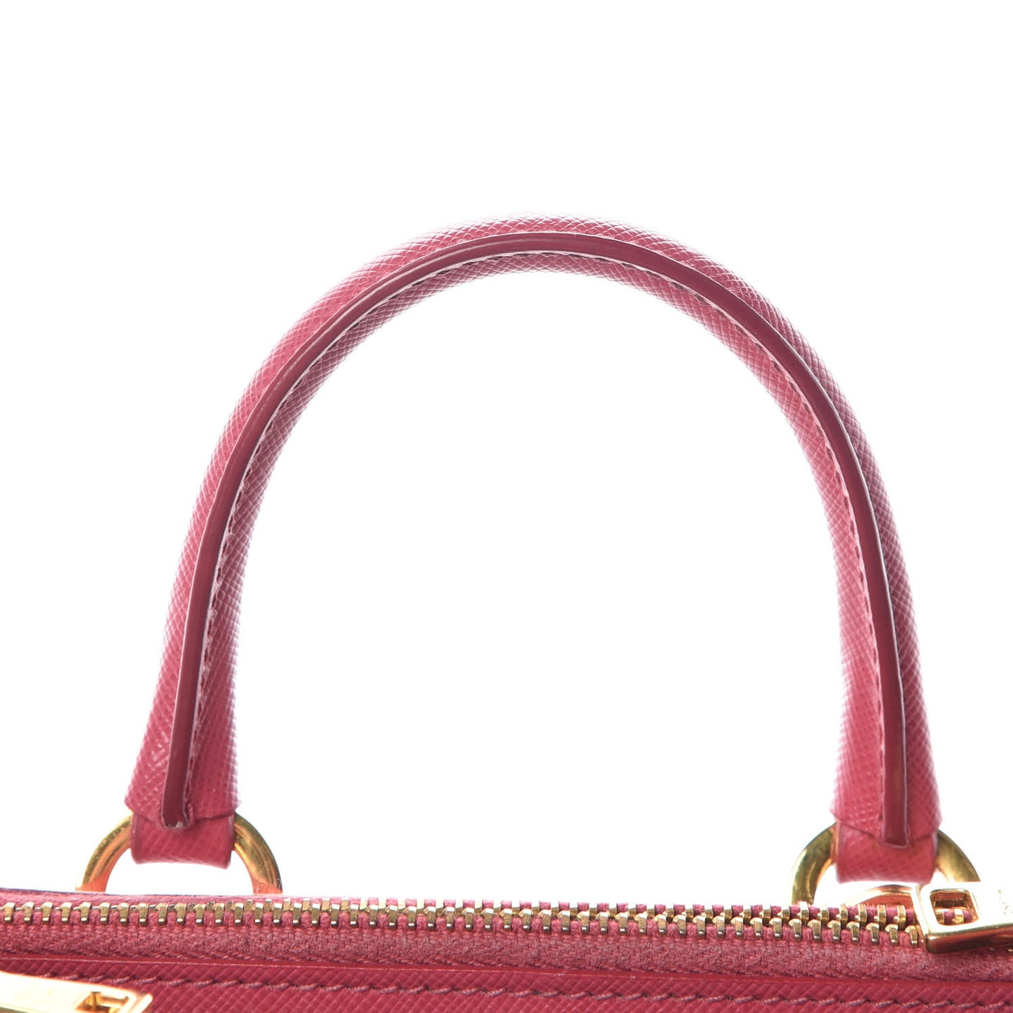 Saffiano Mini Galleria Double Zip Tote Peonia