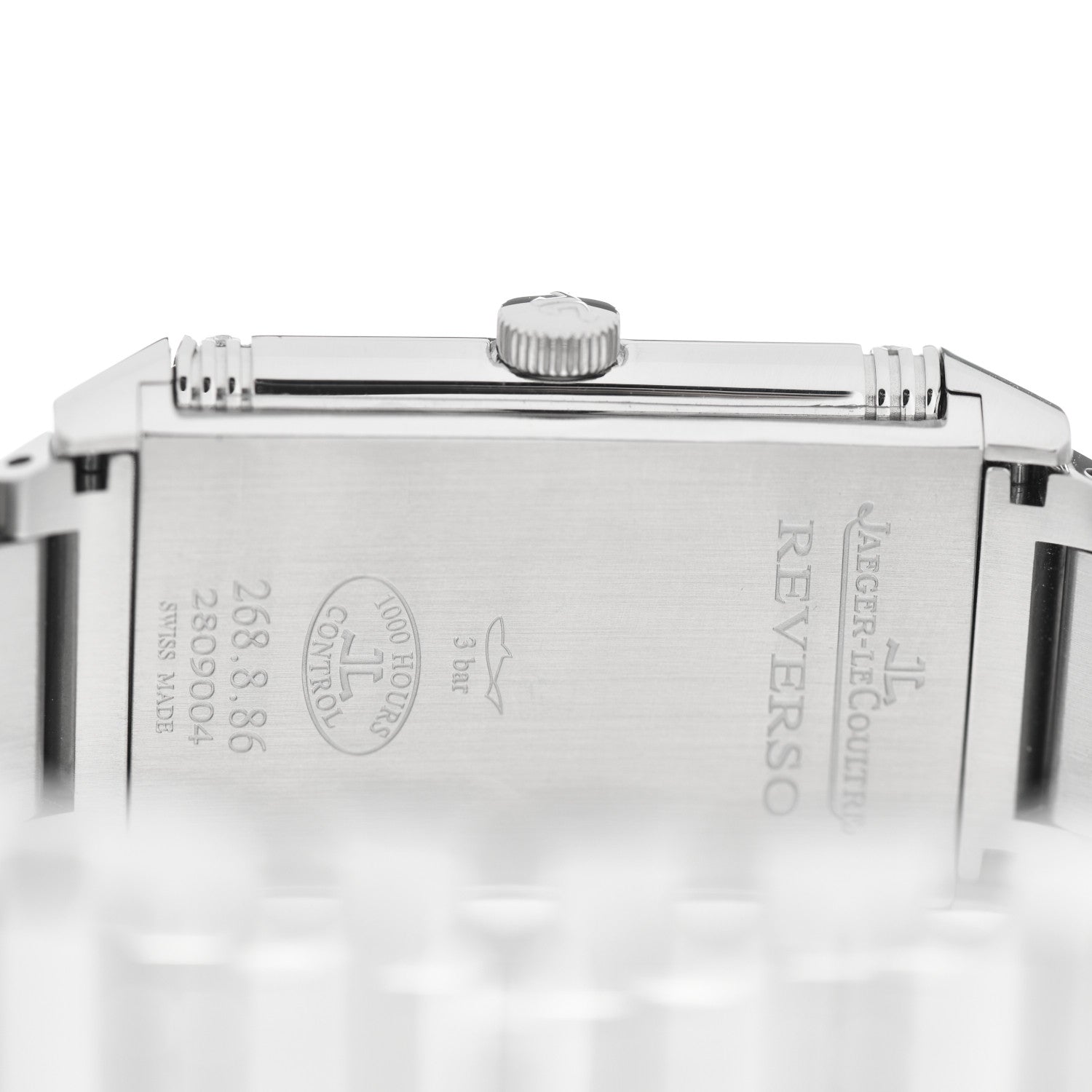 Jaeger-LeCoultre Stainless Steel Diamond 24mm Ultra Thin Reverso Manual Winding Watch Q3208121 4 of 4