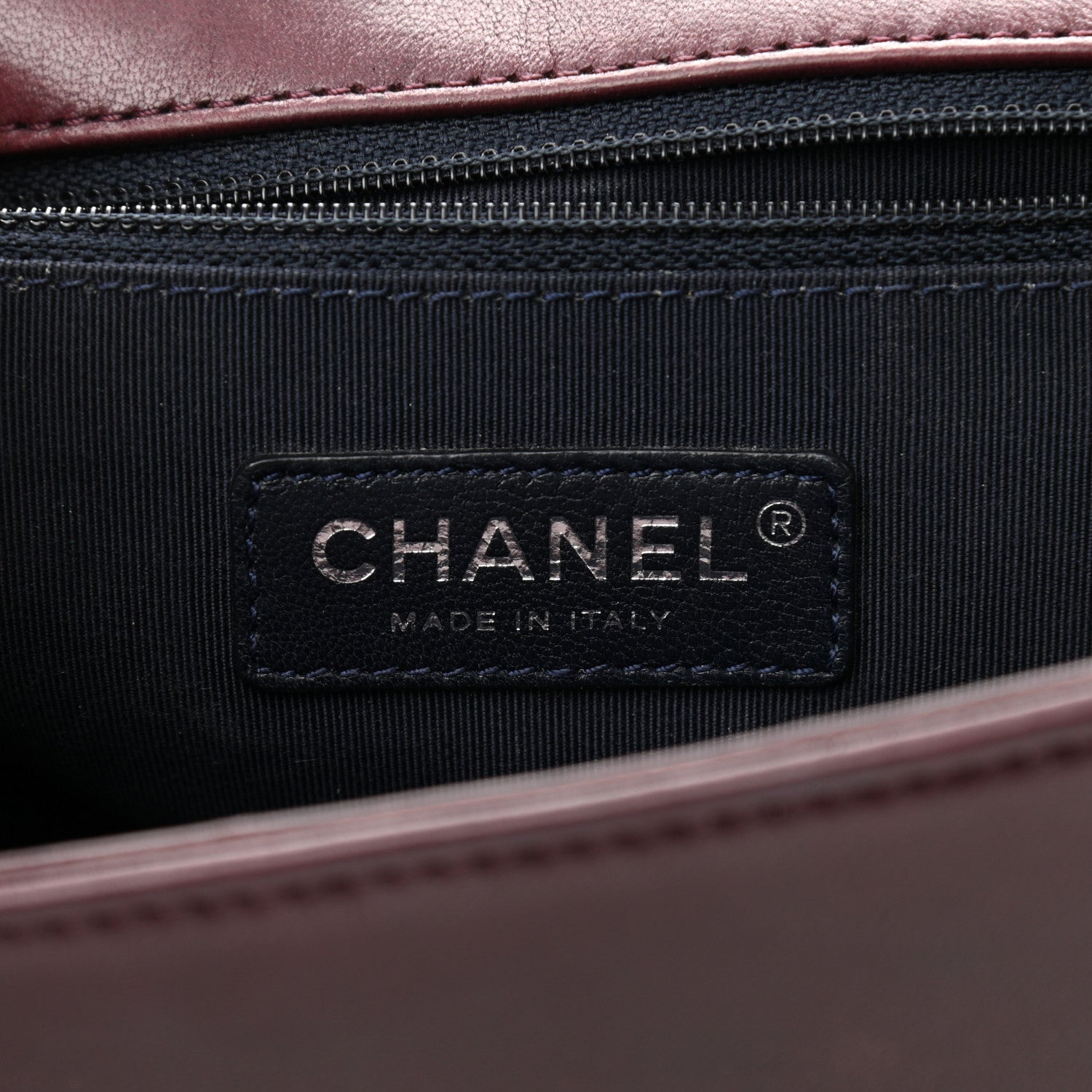 Chanel Velvet Tweed Large Boy Flap Burgundy 6 of 12