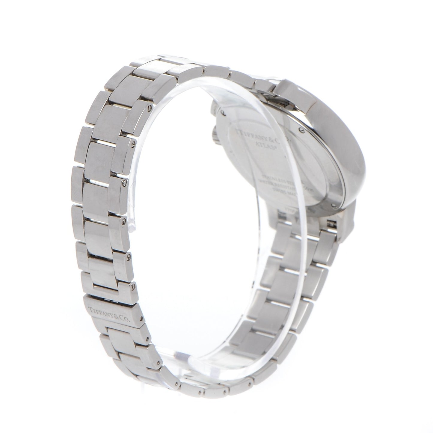 Stainless Steel Diamond Bezel 36mm Atlas Dome Chronograph Quartz Watch