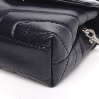 Saint Laurent Calfskin Y Quilted Monogram Toy Loulou Chain Satchel Medium Blue 9 of 9