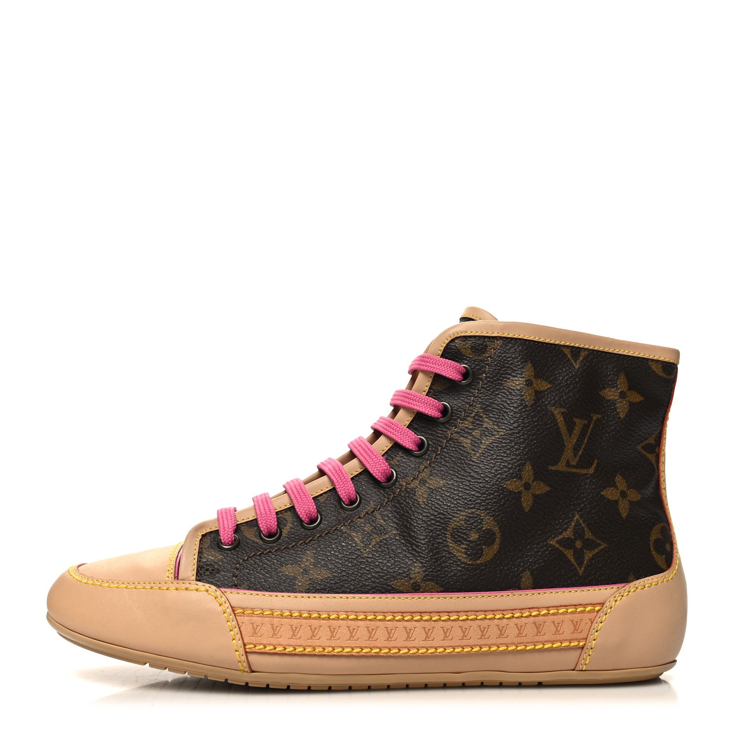 Louis Vuitton Monogram Capucine High Top Sneakers 1 of 7