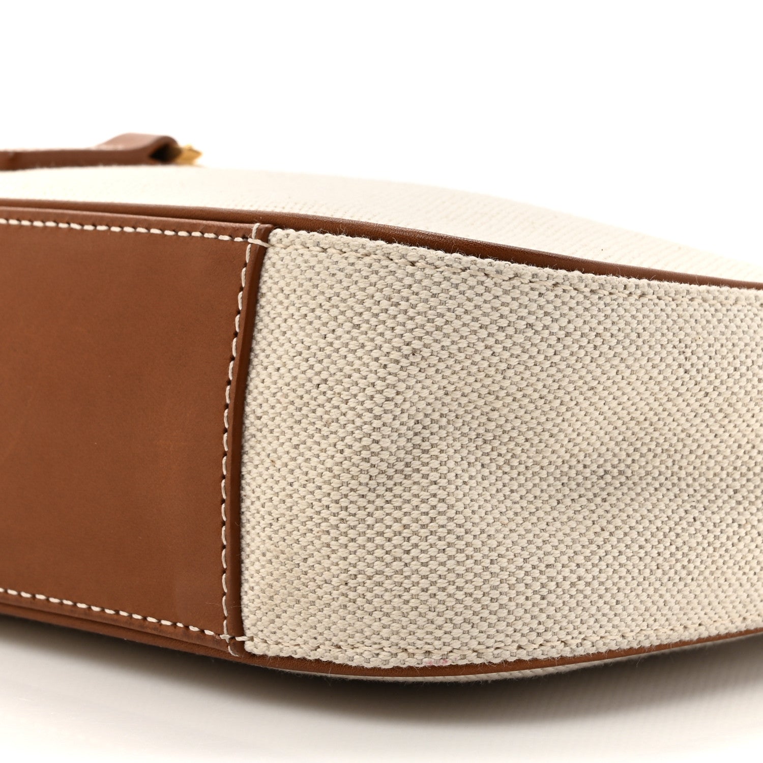 Saint Laurent Smooth Calfskin Canvas Le 5 A 7 Hobo Natural Beige Brick 9 of 13