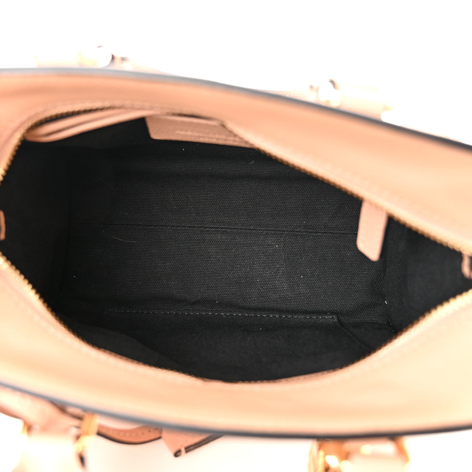 Alexander McQueen Pebbled Calfskin Mini Skull Padlock Zip Around Tote Boudoir 5 of 12