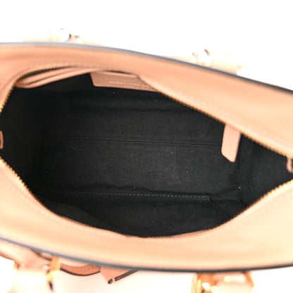 Alexander McQueen Pebbled Calfskin Mini Skull Padlock Zip Around Tote Boudoir 5 of 12