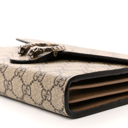 Gucci GG Supreme Monogram Mini Dionysus Chain Wallet Beige Taupe 11 of 12