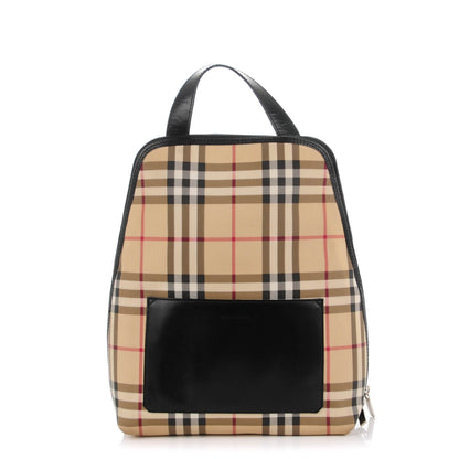 Burberry Canvas House Check Backpack 1 of 8