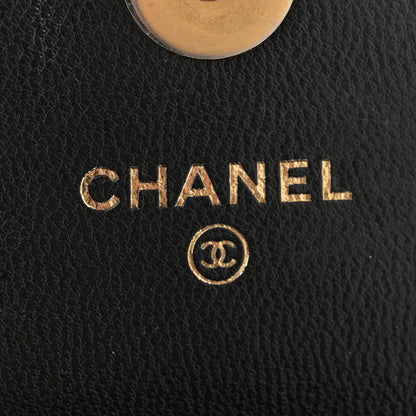 Chanel Lambskin Quilted Chanel 19 Phone Holder With Chain Black 6 of 10