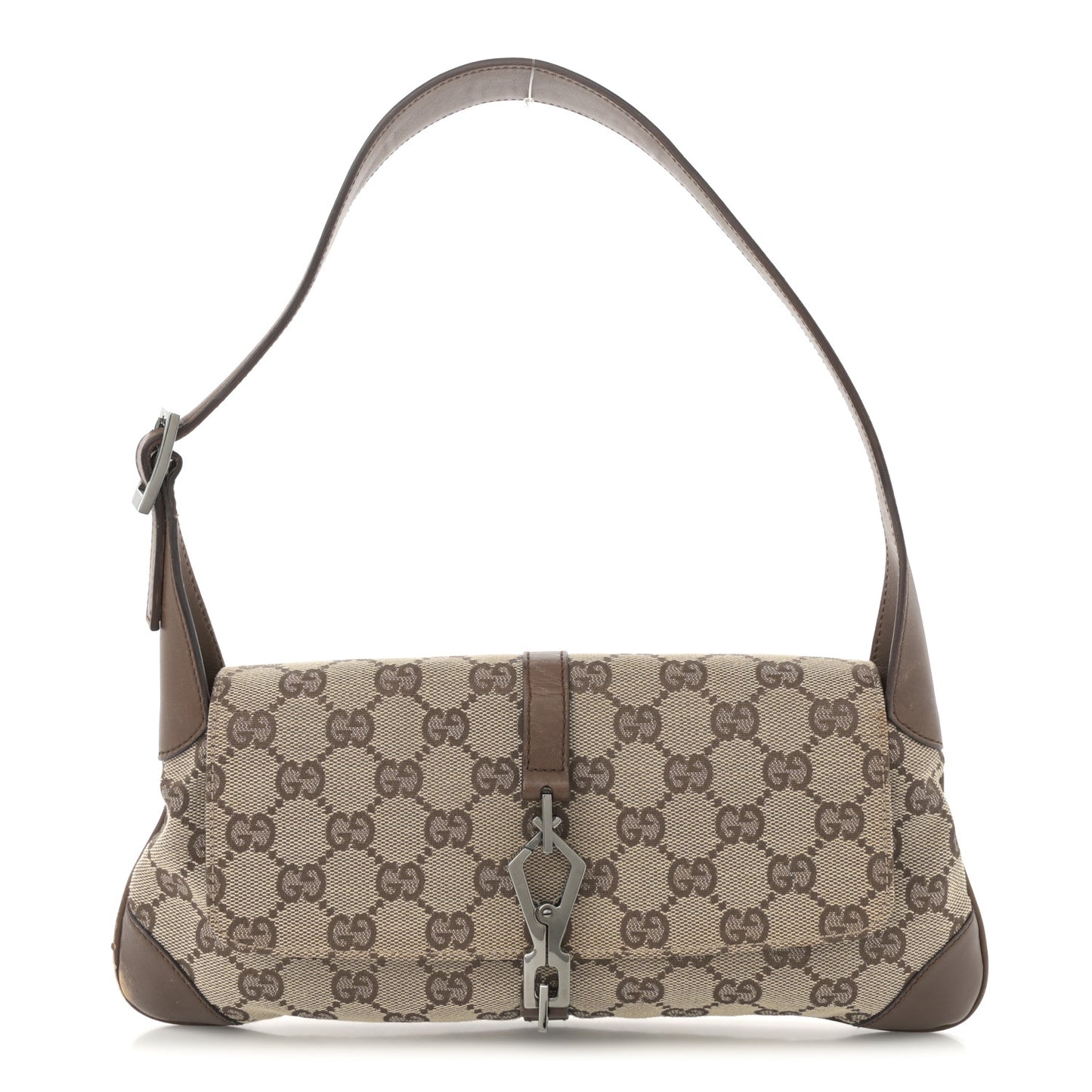 Monogram Jackie O Flap Bag Brown