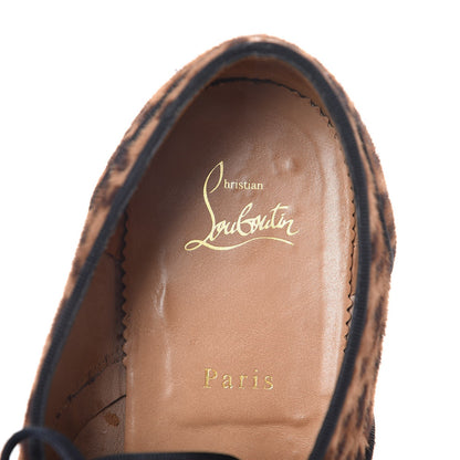 Christian Louboutin Mens Calf Hair Leopard Print Fred Oxfords 43.5 Brown 14 of 15