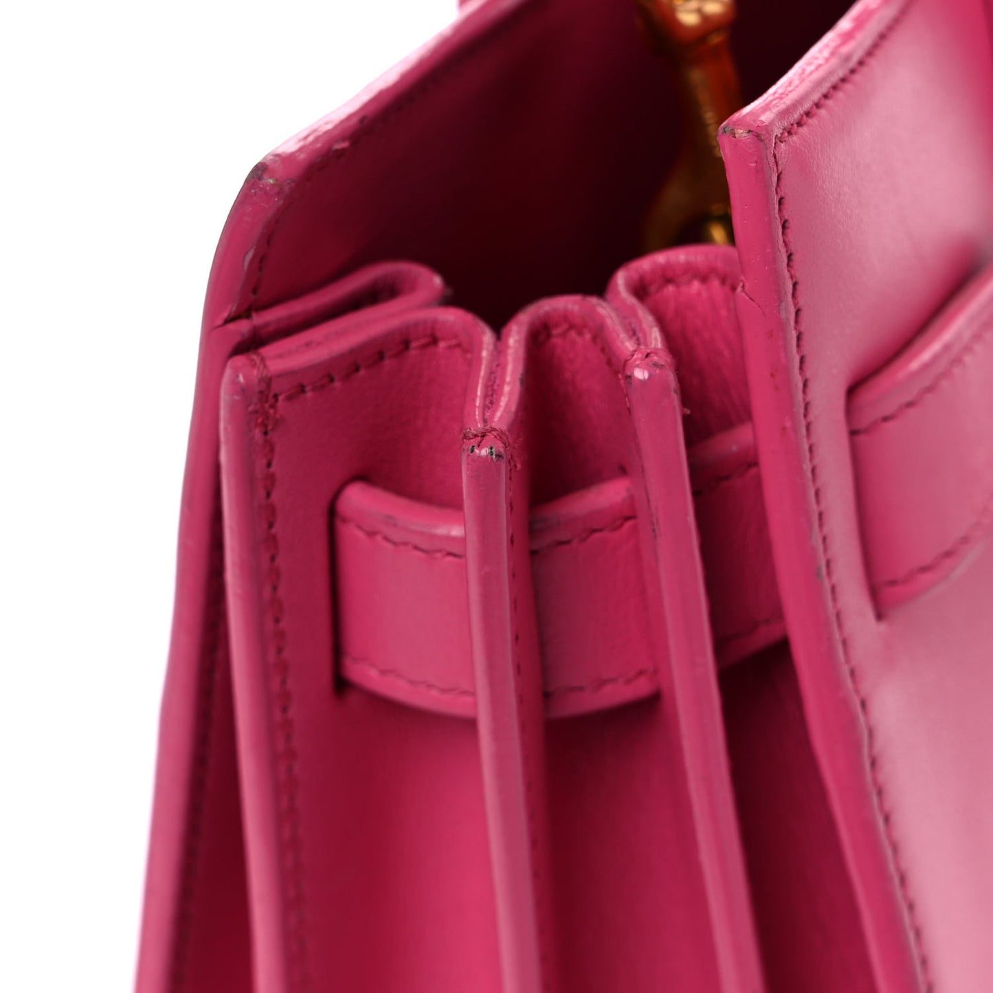 Calfskin Nano Sac De Jour Lipstick Fuchsia