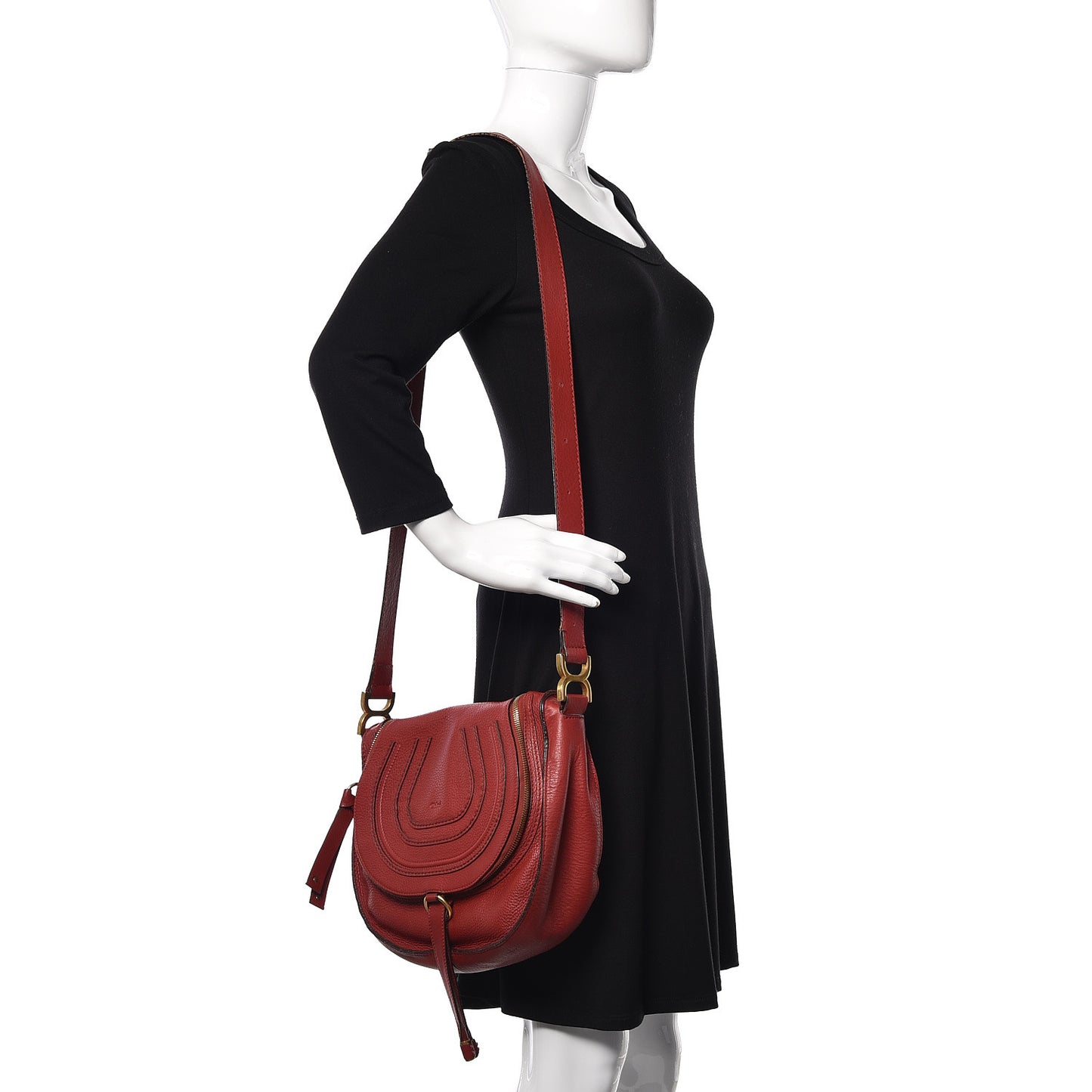 Calfskin Medium Marcie Crossbody BagBerry Cupcake