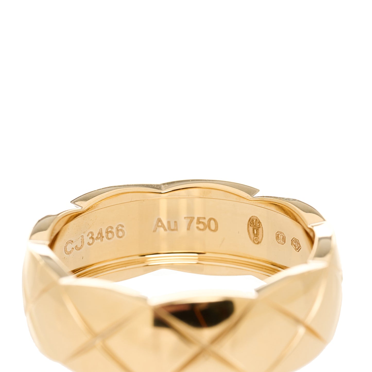18K Yellow Gold Small Coco Crush Ring 53 6.25
