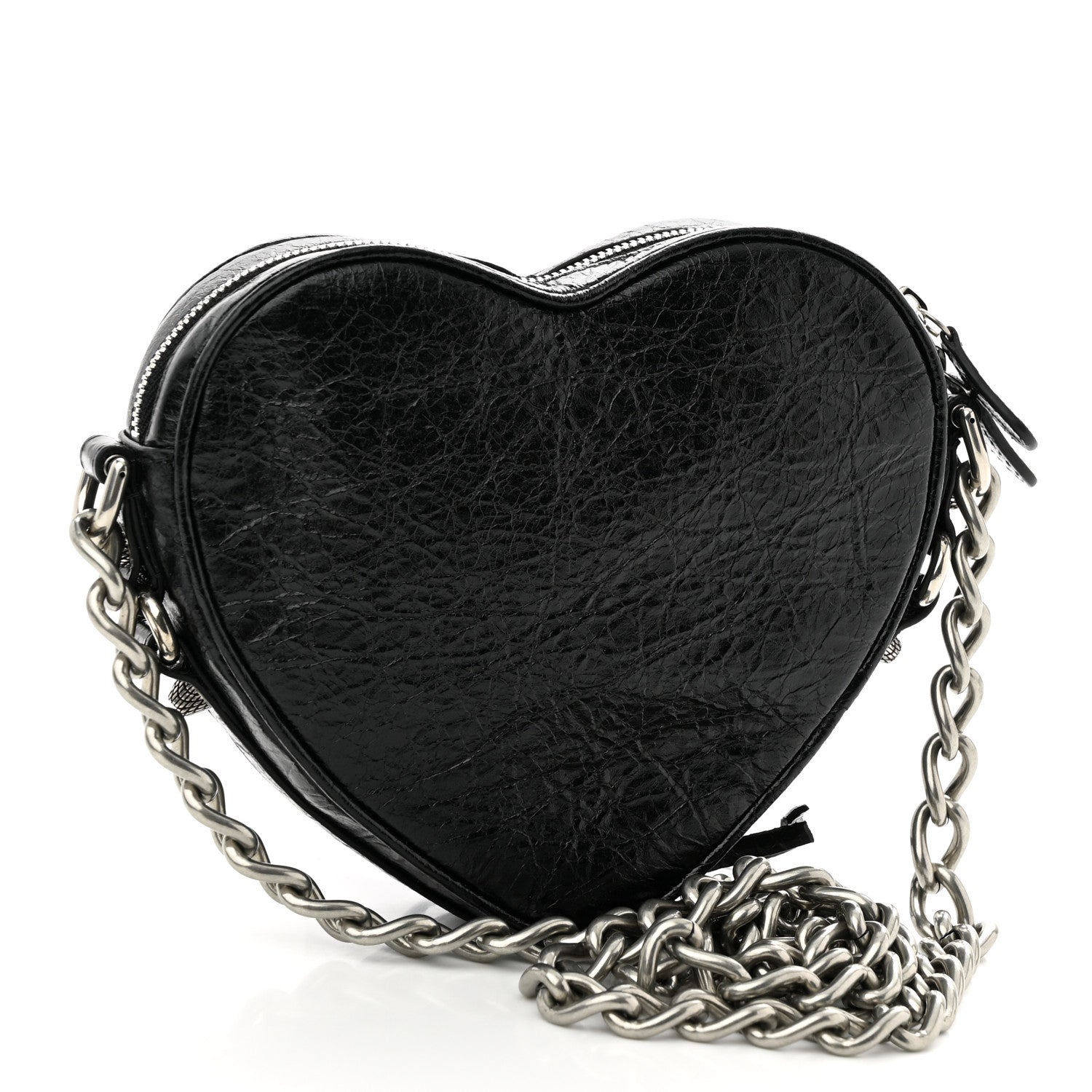 Balenciaga Agneau Arena Mini Le Cagole Heart Bag Black 3 of 10