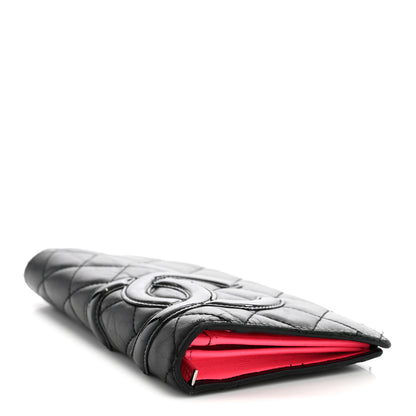 Chanel Calfskin Quilted Cambon Yen Wallet Black 4 of 12
