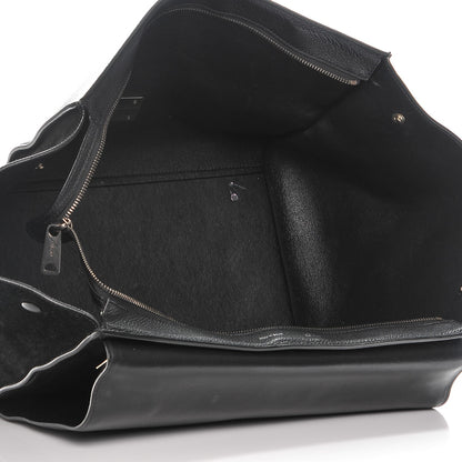 Celine Drummed Calfskin Suede Large Trapeze Black 7 of 9