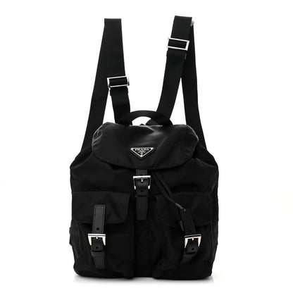 Prada Tessuto Nylon Saffiano Small Backpack Black 1 of 11