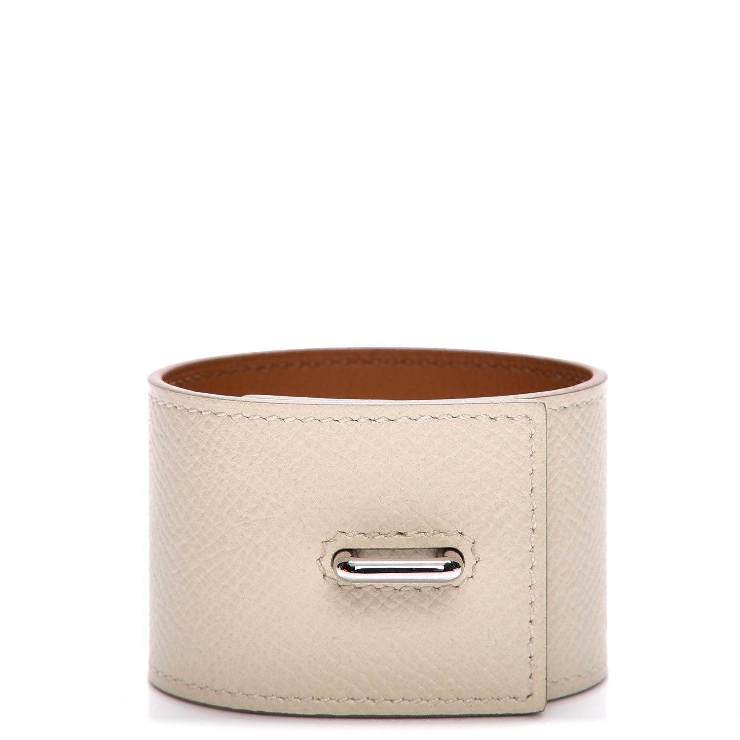 Hermes Epsom Curiosite Bracelet S Craie 1 of 7