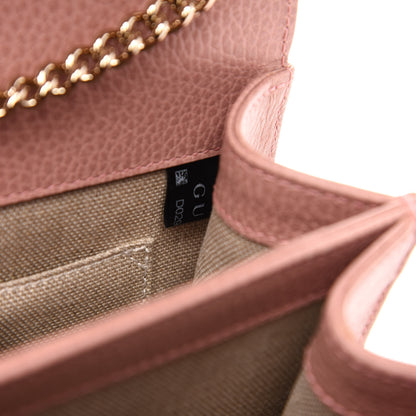 Gucci Dollar Calfskin Small Interlocking G Shoulder Bag Soft Pink 8 of 11